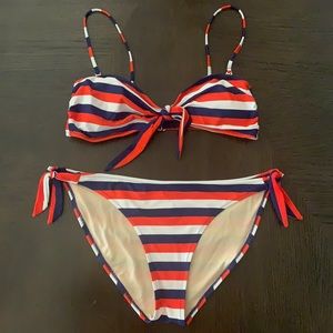 Red/White/Blue Striped Bikini